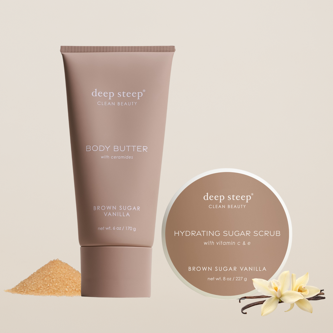 Brown Sugar Vanilla Exfoliating & Hydrating Bundle