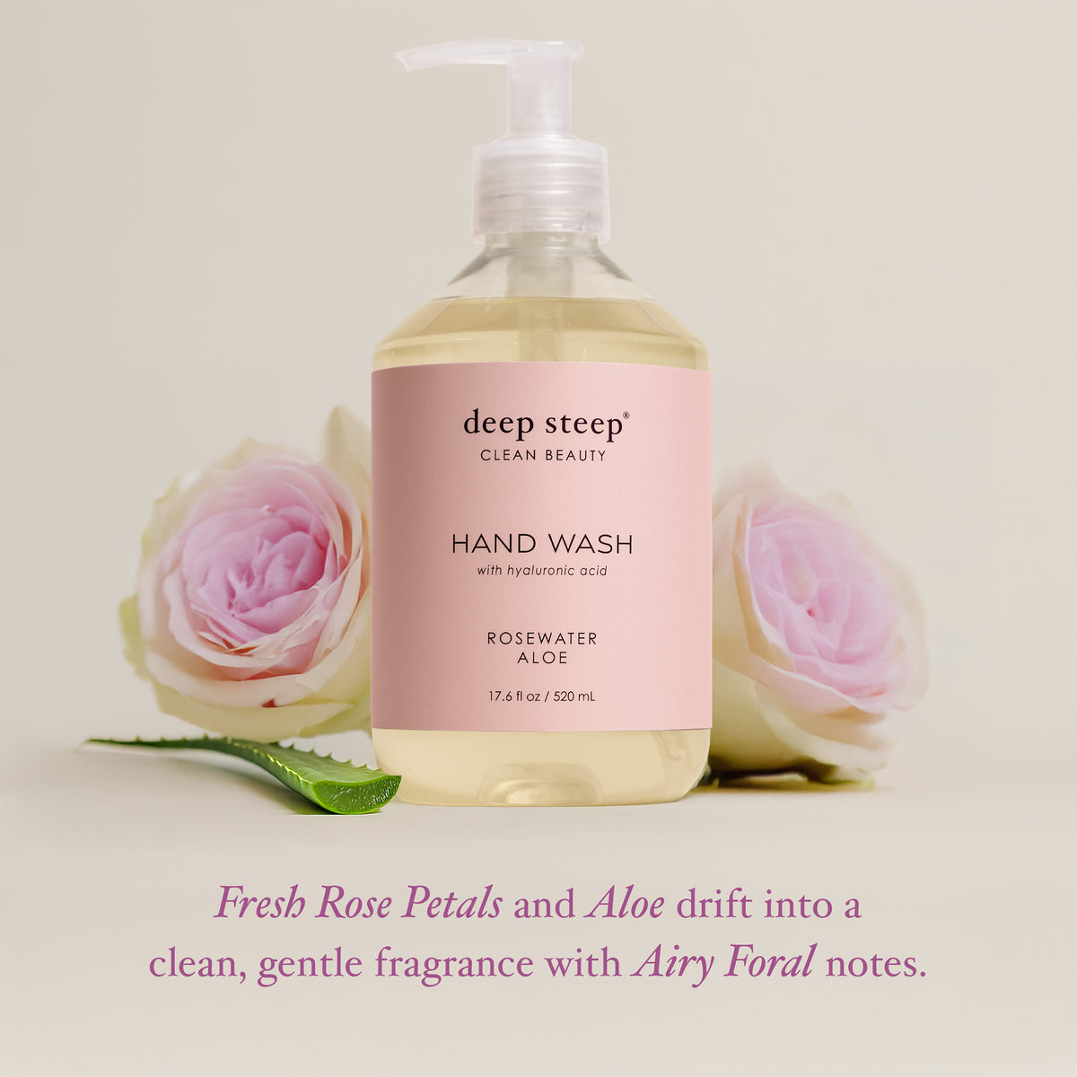Rosewater Aloe  Liquid Hand Wash