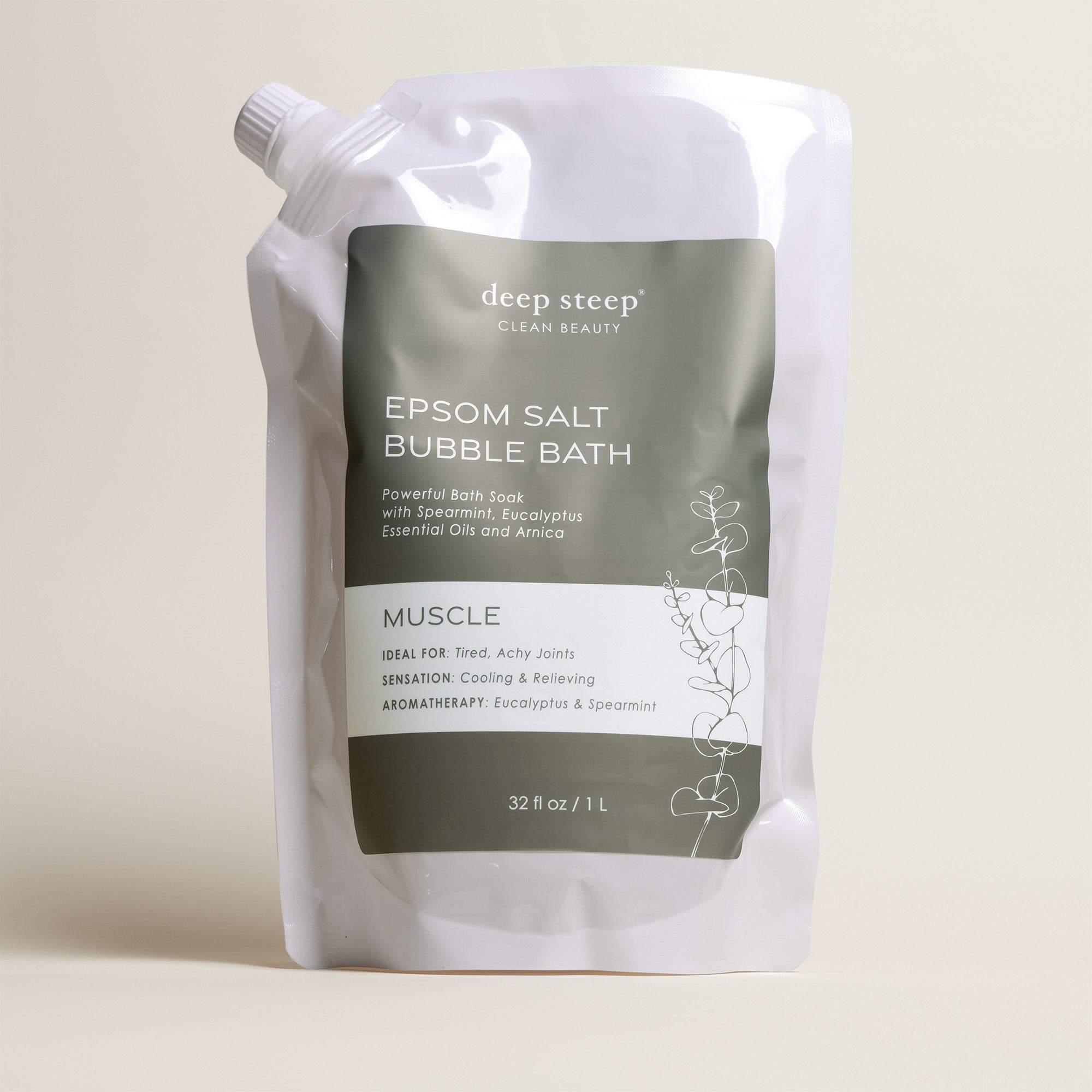 Muscle Epsom Salt Bubble Bath – Deep Steep