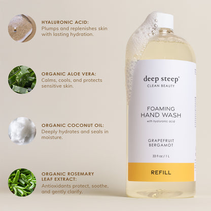 Grapefruit Bergamot Foaming Hand Wash Refill