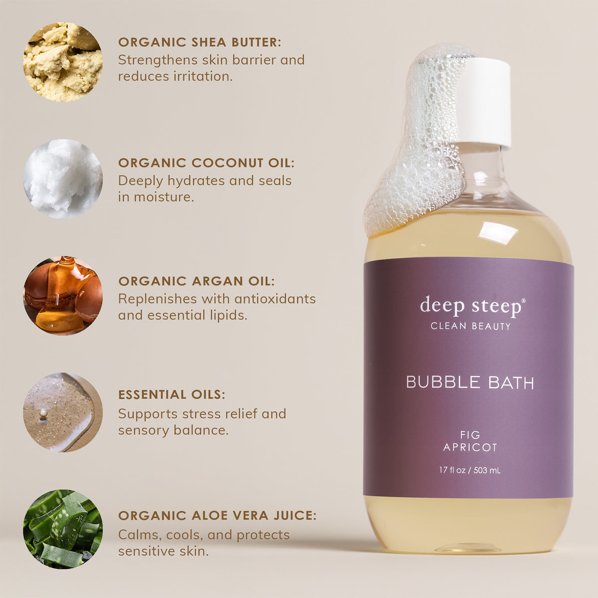 Fig Apricot Bubble Bath