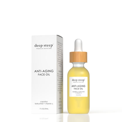 Anti-Aging Face Oil next to the Box