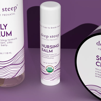 Prenatal Bundle - Belly Serum, Nursing Balm, Soothing Cream