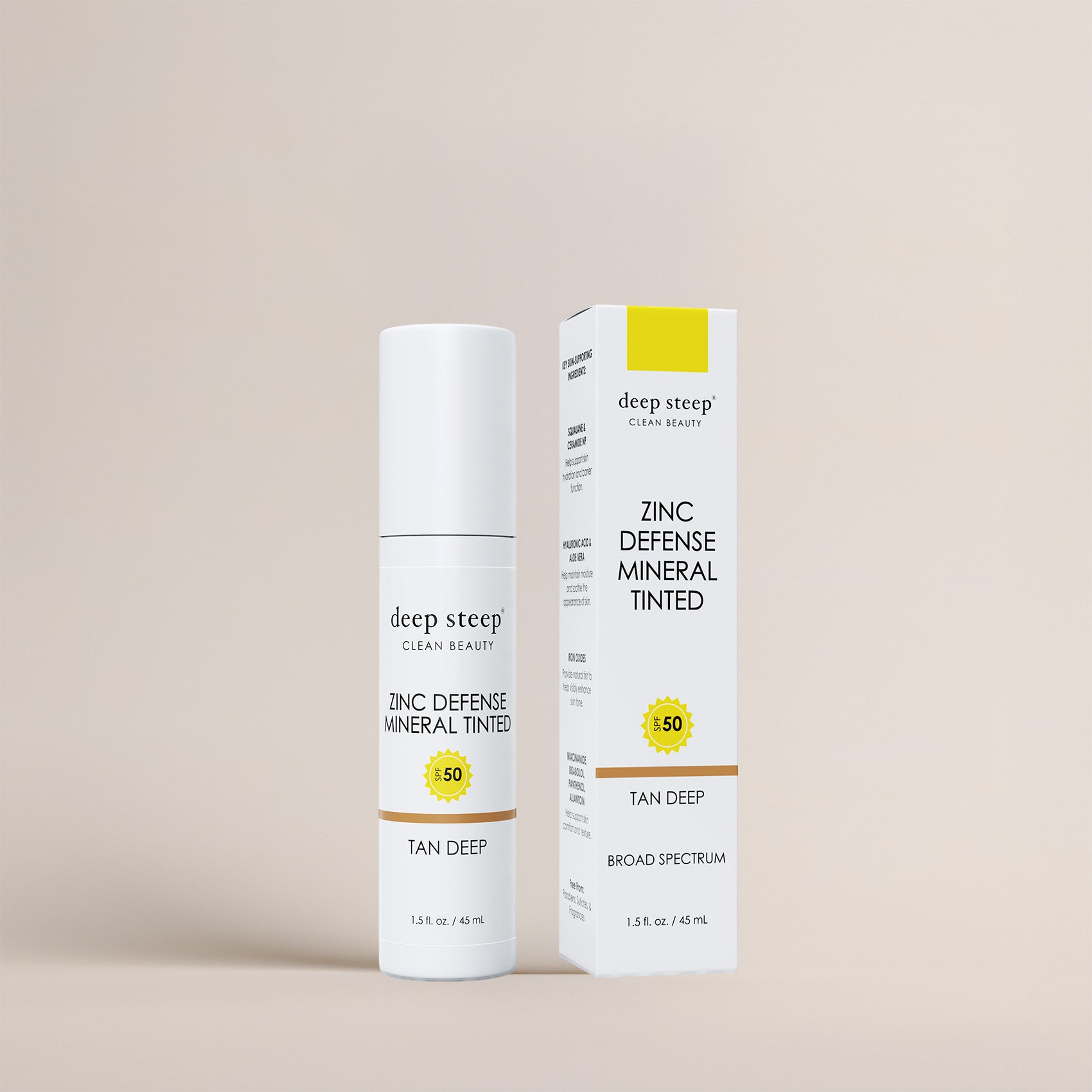 Zinc Defense Tinted Mineral SPF 50 - Tan Deep