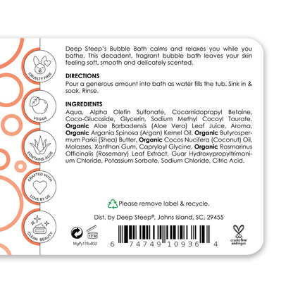 Bubble Bath Mango Papaya 17oz - Back