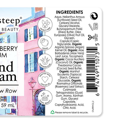 Strawberry Plum (Rainbow Row) Hand Cream - 2oz - Back