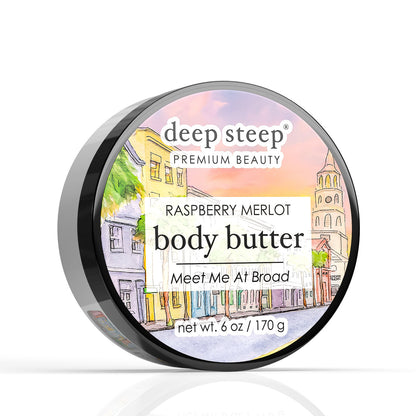 Body Butter Raspberry Merlot (Meet Me At Broad) 6oz - Front