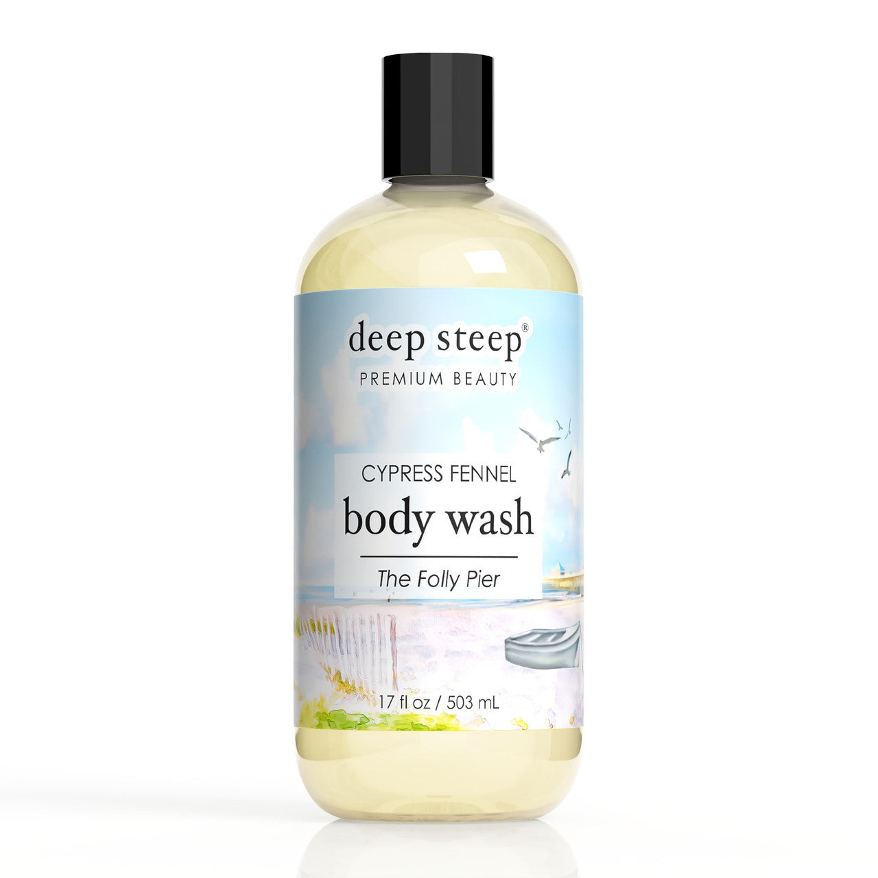 Body Wash Cypress Fennel (The Folly Pier) 17oz - Front