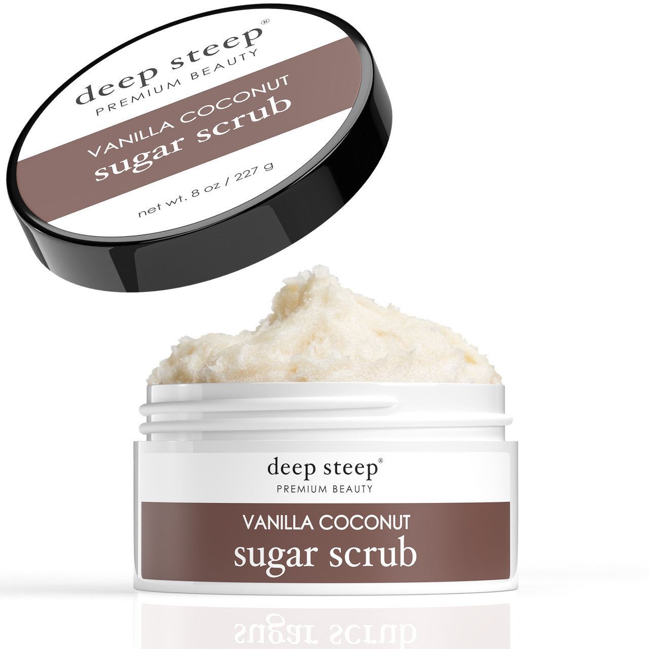 Sugar Scrub Vanilla Coconut 8oz - Front